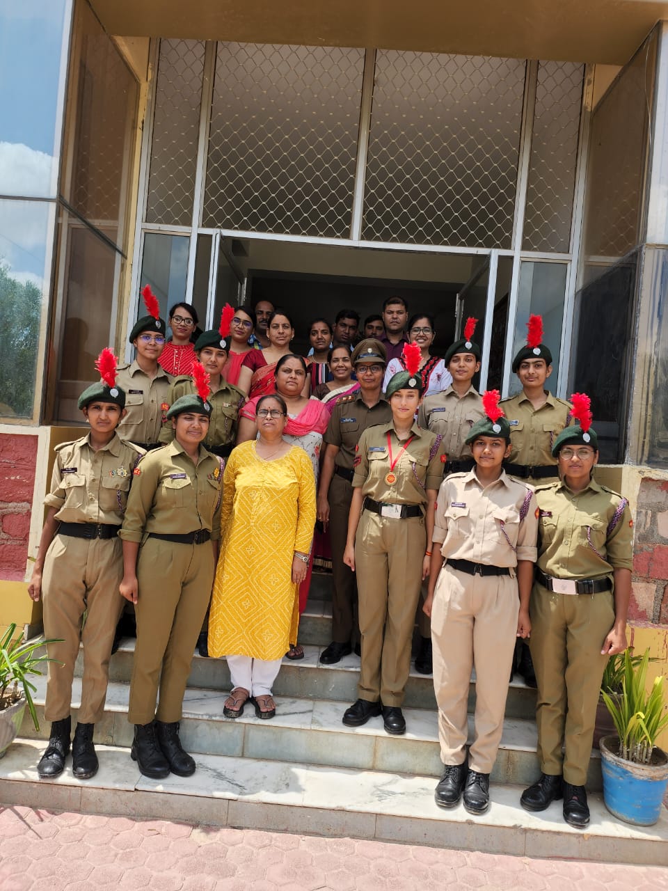 3 Raj girls battalion NCC training camp